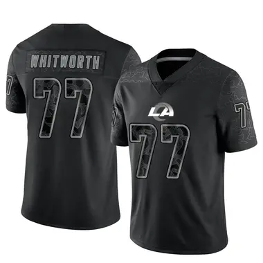 77 Andrew Whitworth Jersey Los Angeles Rams White Limited Vapor Untouchable