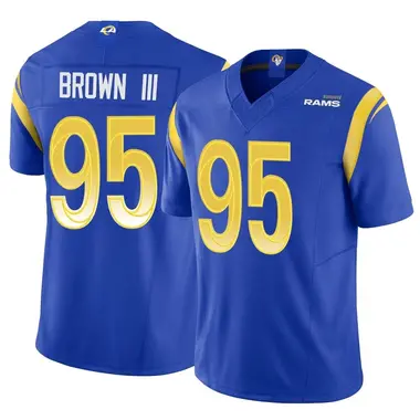 Bobby Brown III Men's Nike Royal Los Angeles Rams Custom Game Jersey Size: 3XL