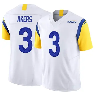 Alaric Jackson Men's Nike White Los Angeles Rams Alternate Custom Jersey Size: Small