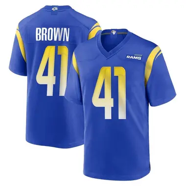 Men's Nike Los Angeles Rams Malcolm Brown Alternate Jersey - Royal Game