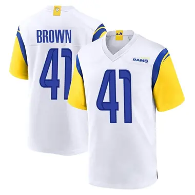 Men's Nike Los Angeles Rams Malcolm Brown Jersey - White Game