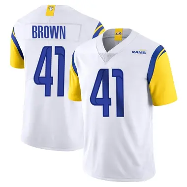 Men's Nike Los Angeles Rams Malcolm Brown Vapor Untouchable Jersey - White Limited