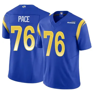 Orlando Pace Los Angeles Rams Jersey #76 Royal Blue Elite Vapor