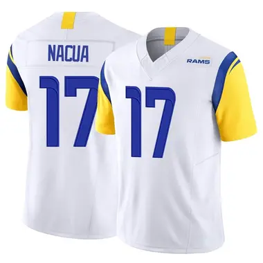 Men's Nike Puka Nacua White Los Angeles Rams Game Jersey