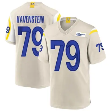 Men's Nike Los Angeles Rams Rob Havenstein Bone Jersey - Game