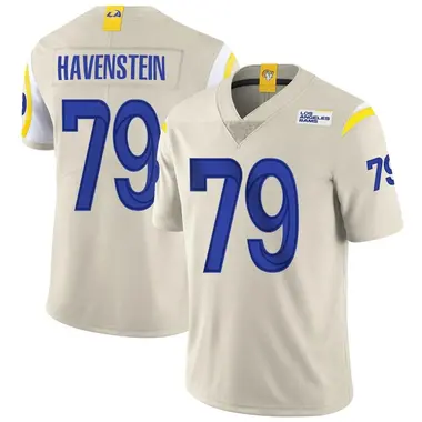 Men's Nike Los Angeles Rams Rob Havenstein Bone Vapor Jersey - Limited