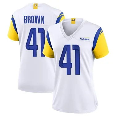 Women's Nike Los Angeles Rams Malcolm Brown Jersey - White Game