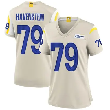 Women's Nike Los Angeles Rams Rob Havenstein Bone Jersey - Game