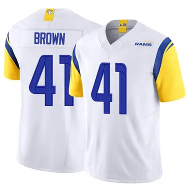 Youth Nike Los Angeles Rams Malcolm Brown Vapor F.U.S.E. Jersey - White Limited